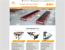 Tablet Screenshot of orangeconveyors.com